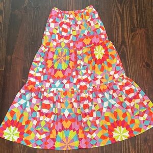 Colorful Geometric Patterned Skirt